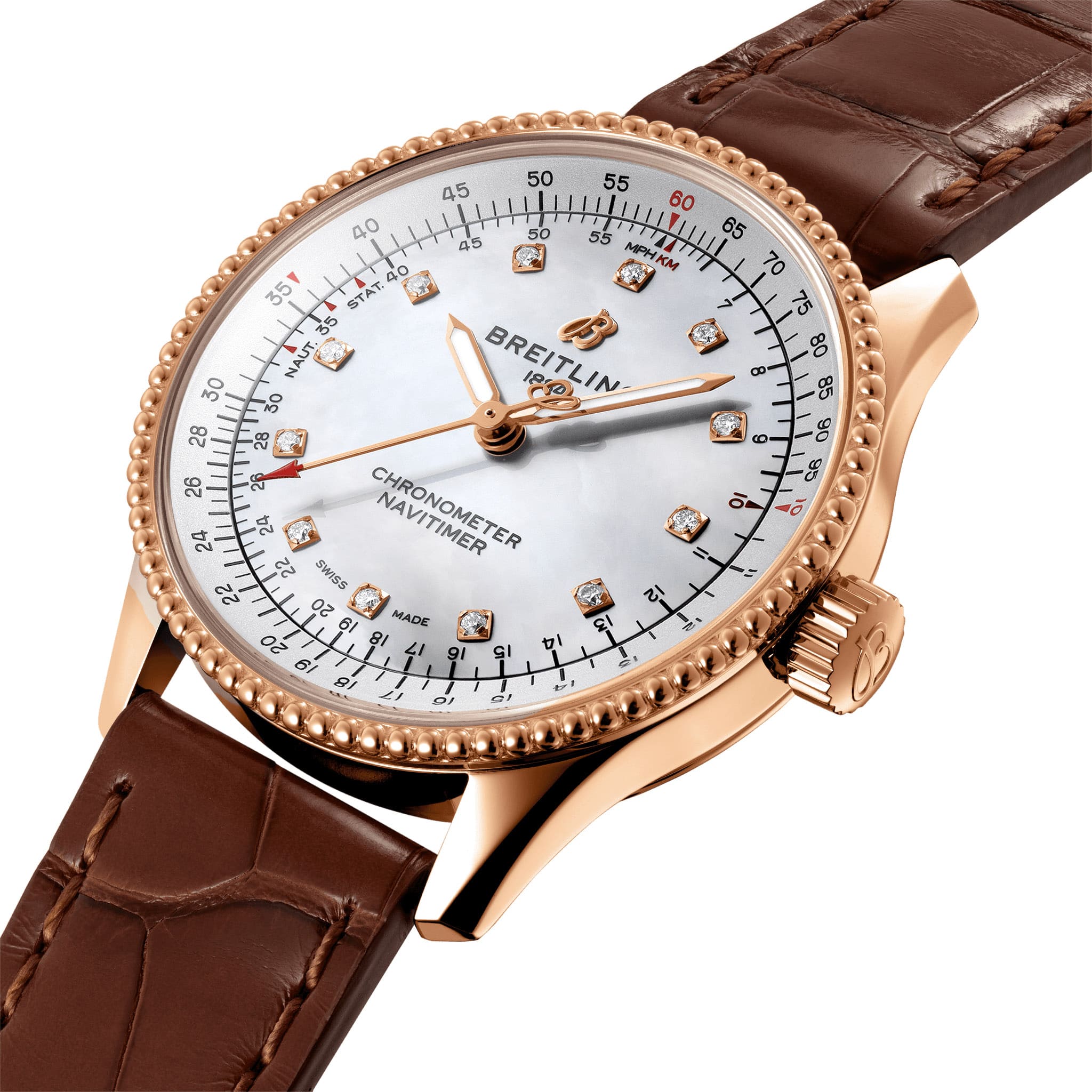 Breitling Breitling Navitimer Automatic 35 R17395211A1P1 , наручные женские часы фото под углом