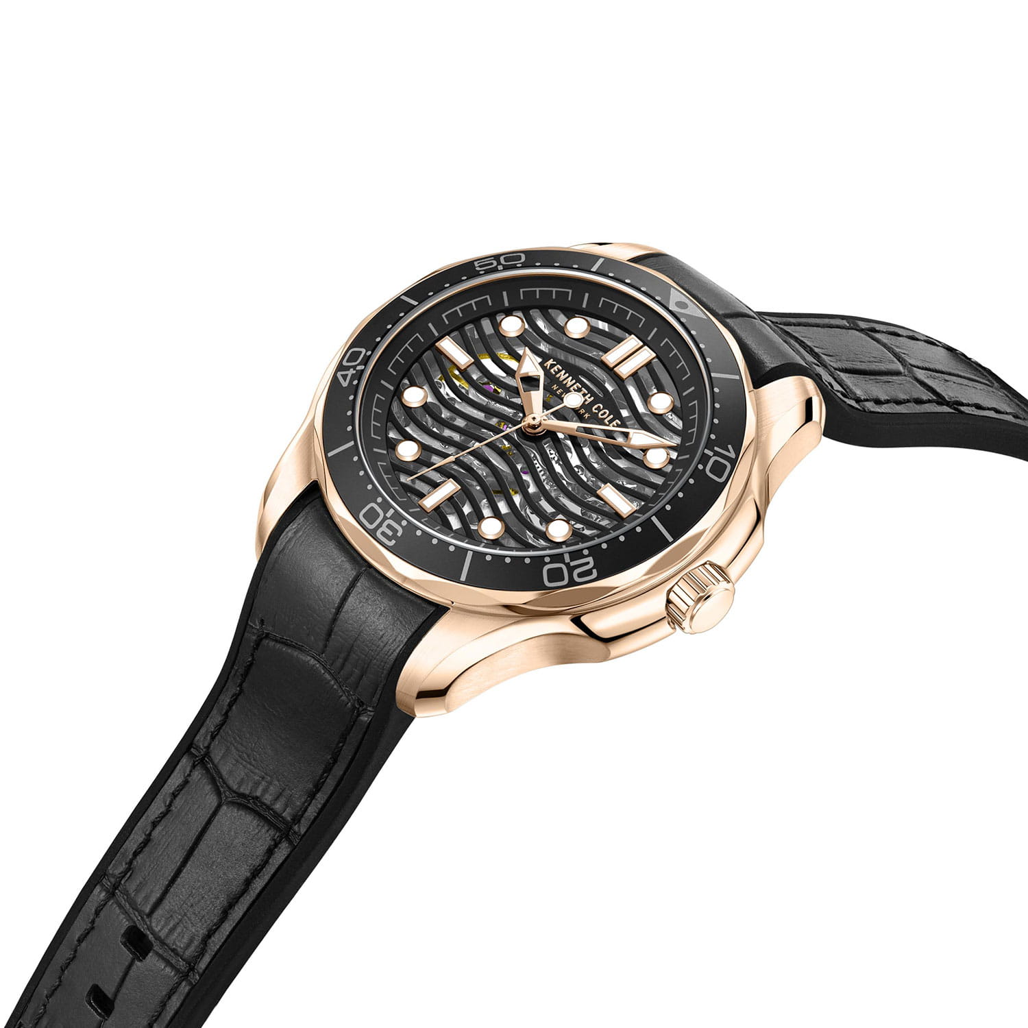 Kenneth Cole Kenneth Cole Automatic KCWGR2220901 , наручные мужские часы фото под углом