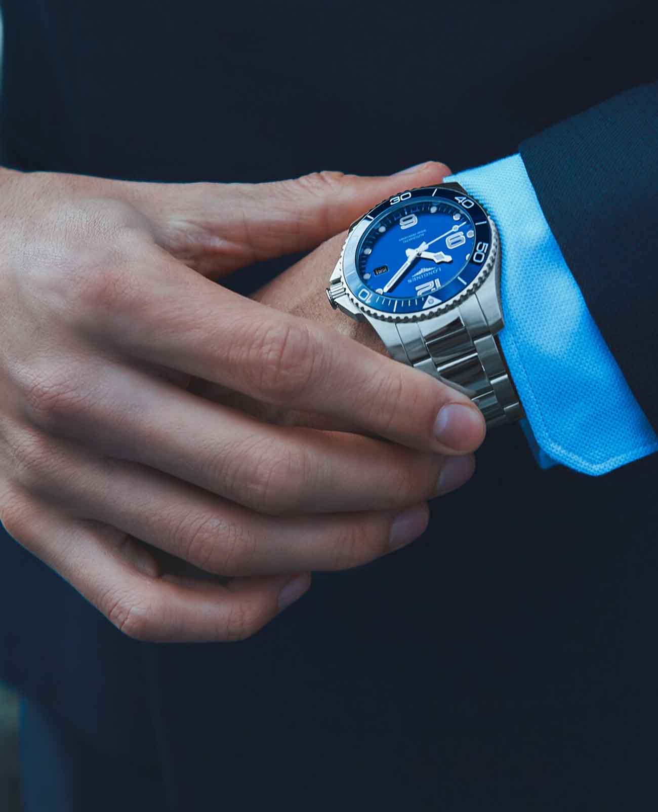 Longines Longines HydroConquest L3.781.4.96.6  - задняя крышка металл сталь корпуса, швейцария часы