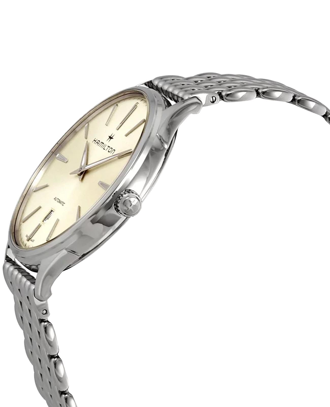 Hamilton Hamilton Jazzmaster Thinline Auto H38525111 , наручные мужские часы фото под углом