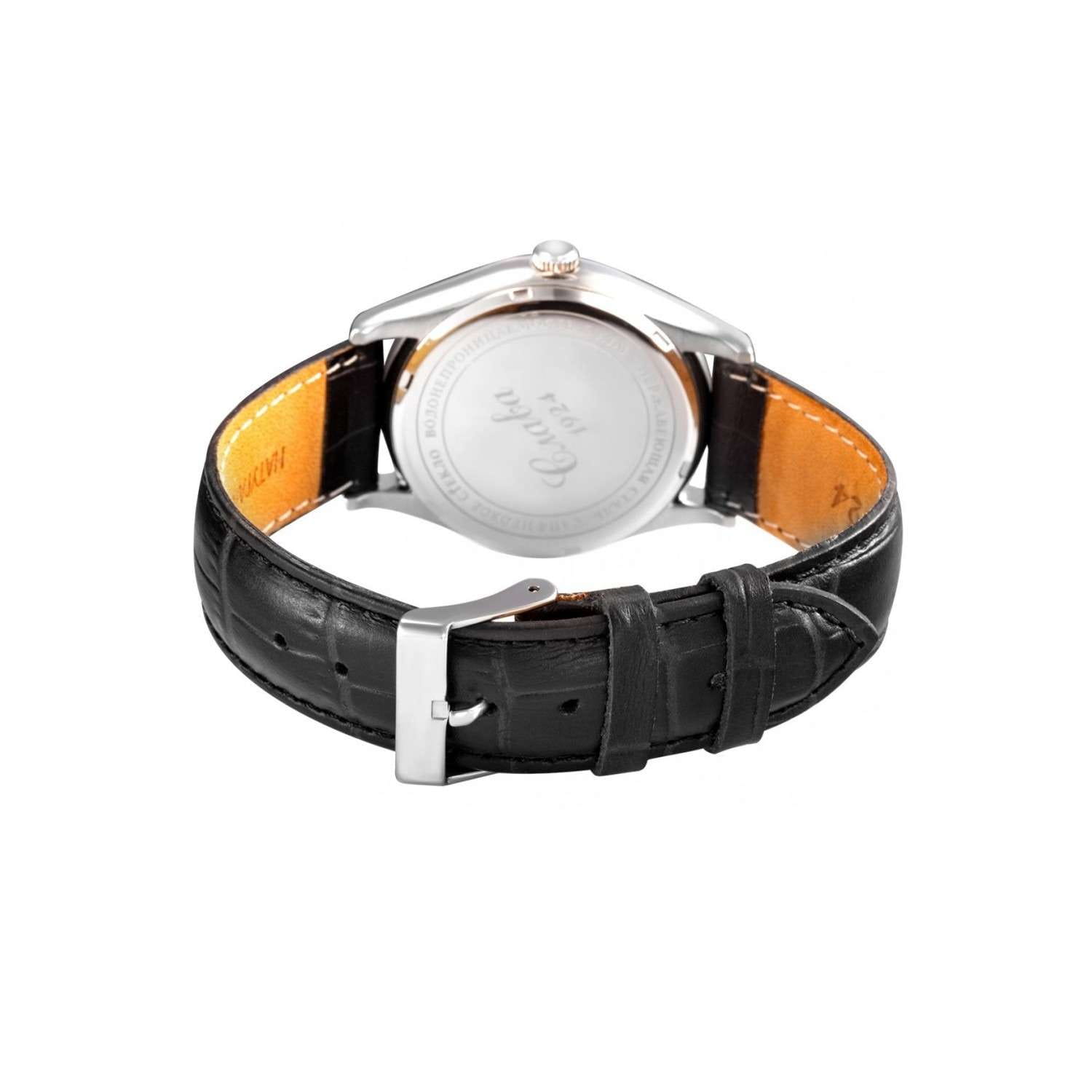 Слава Слава Сенат 1490868/300-8215,  россия мужские часы на браслете кожаный боковой вид