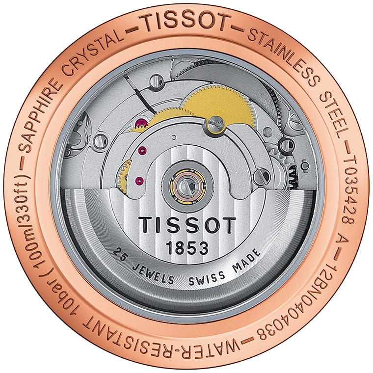 Tissot Tissot Couturier Automatic Small Second T035.428.36.051.00, t-classic швейцария мужские часы на браслете кожаный боковой вид