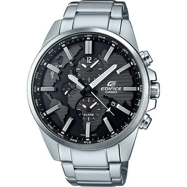 Casio Casio Edifice ETD-300D-1A  ETD-300D-1A кварцевые мужские часы черный циферблат, браслет 18-каратное желтое золото — вид спереди