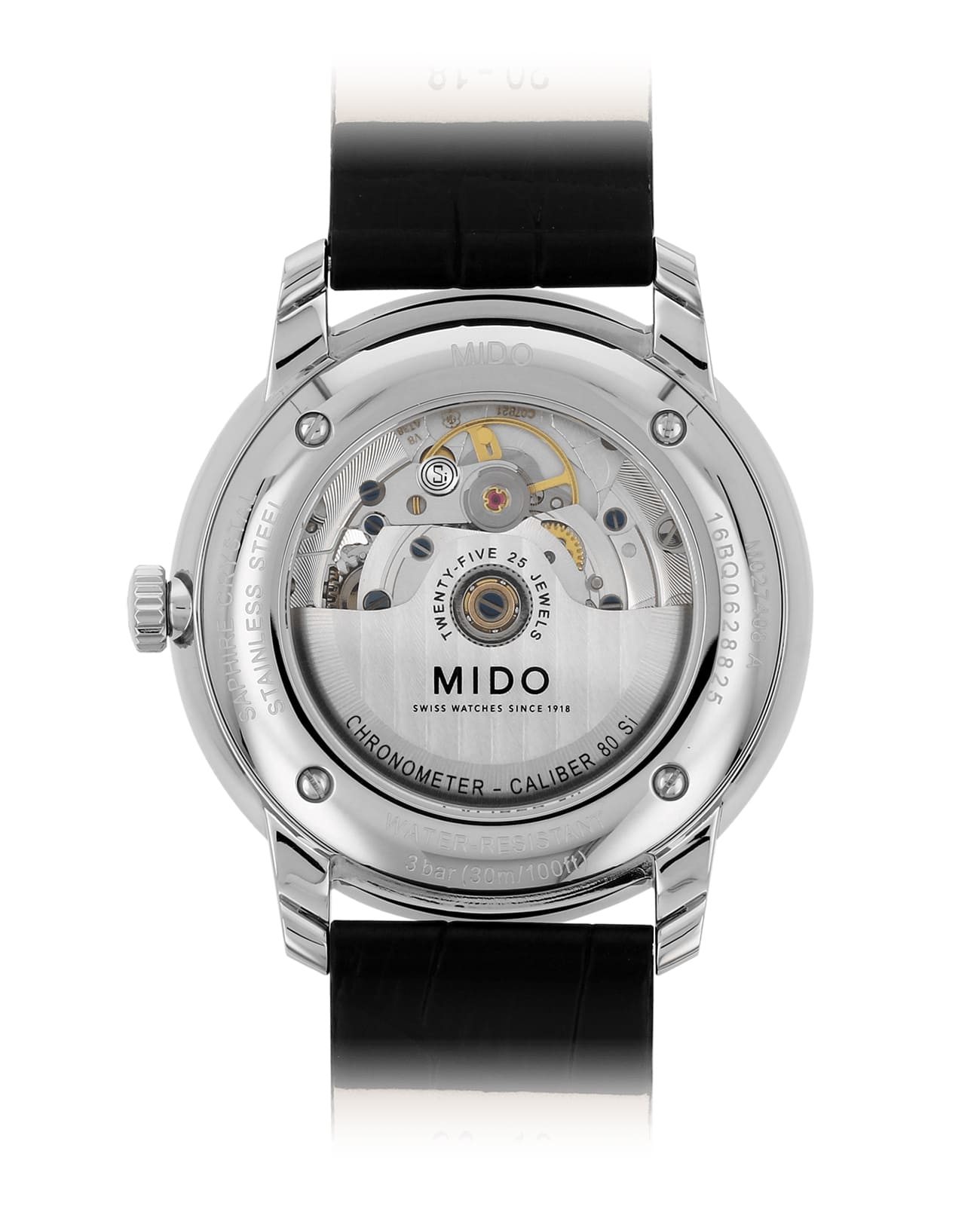 Mido Mido Baroncelli Chronometer Silicon Gent M027.408.16.031.00 , наручные мужские часы фото под углом