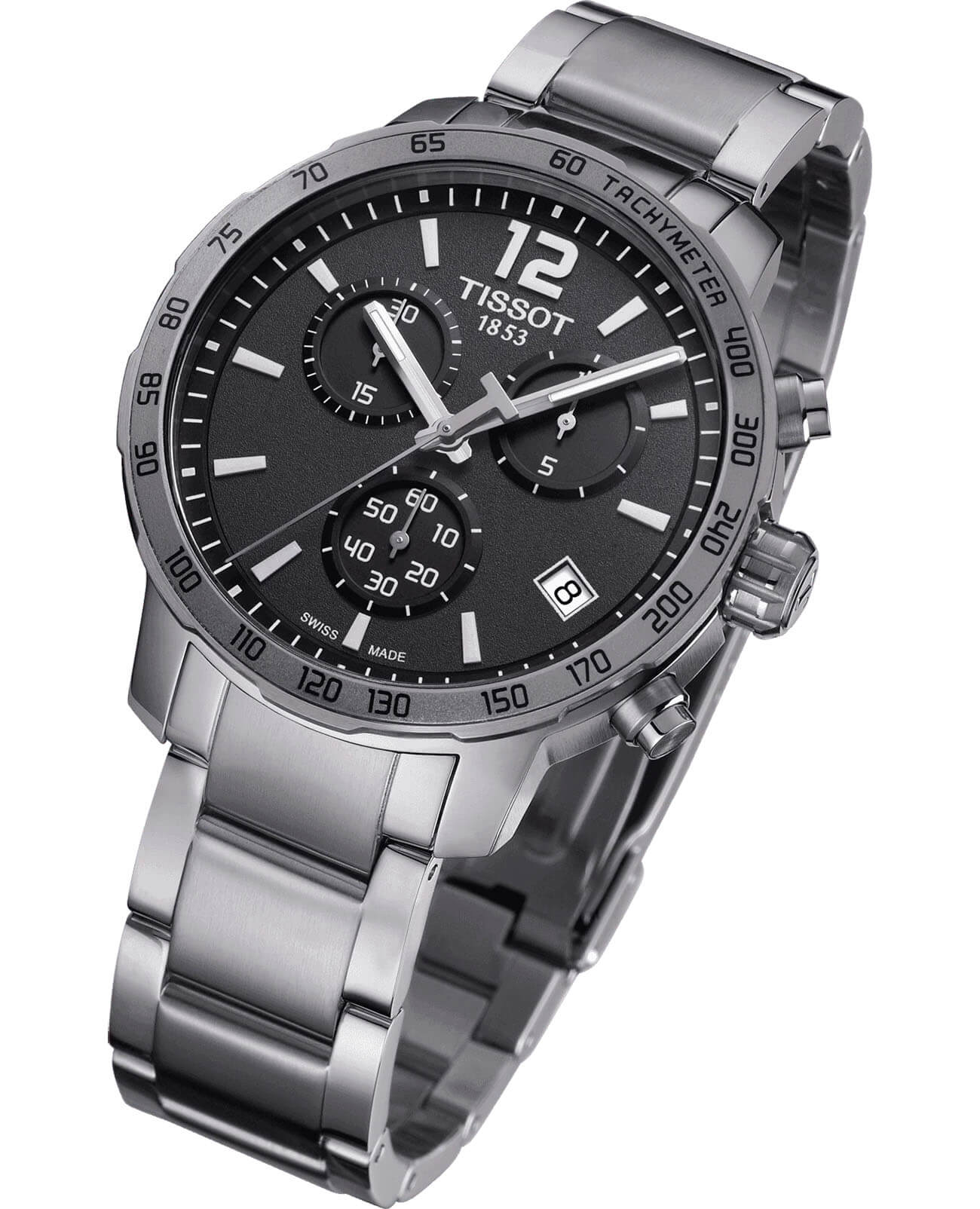 Tissot Tissot T-Sport Quickster T095.417.11.067.00, t-sport швейцария мужские часы на браслете нержавеющая сталь боковой вид